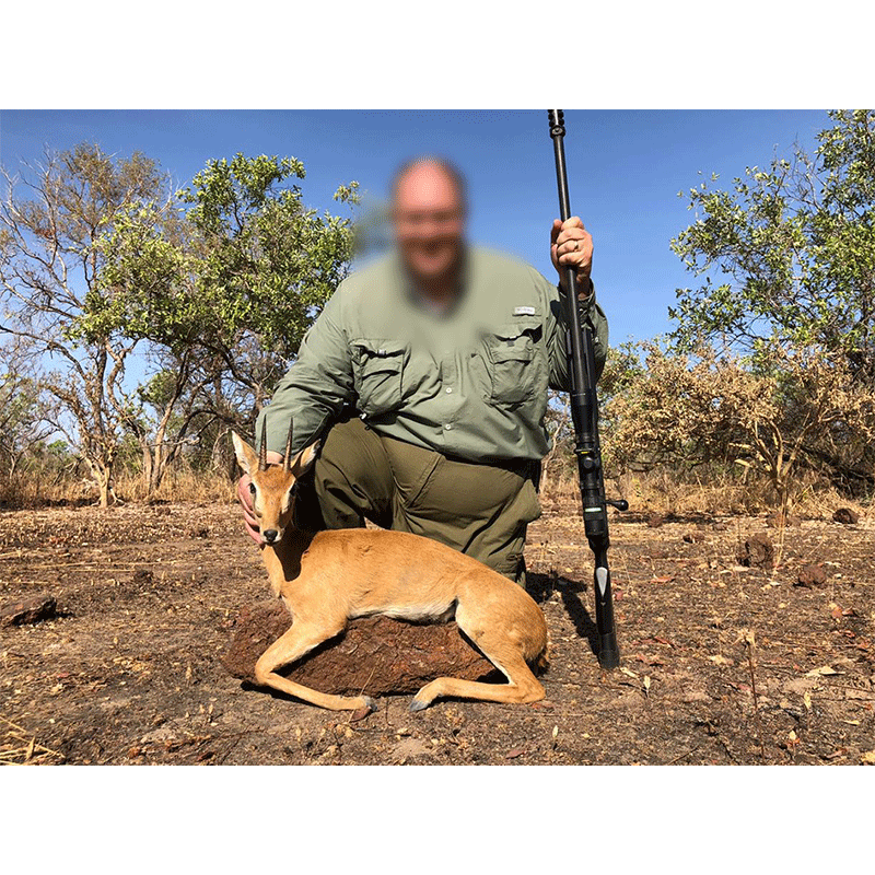Hunter with Oribi hunted in Chad in 2019