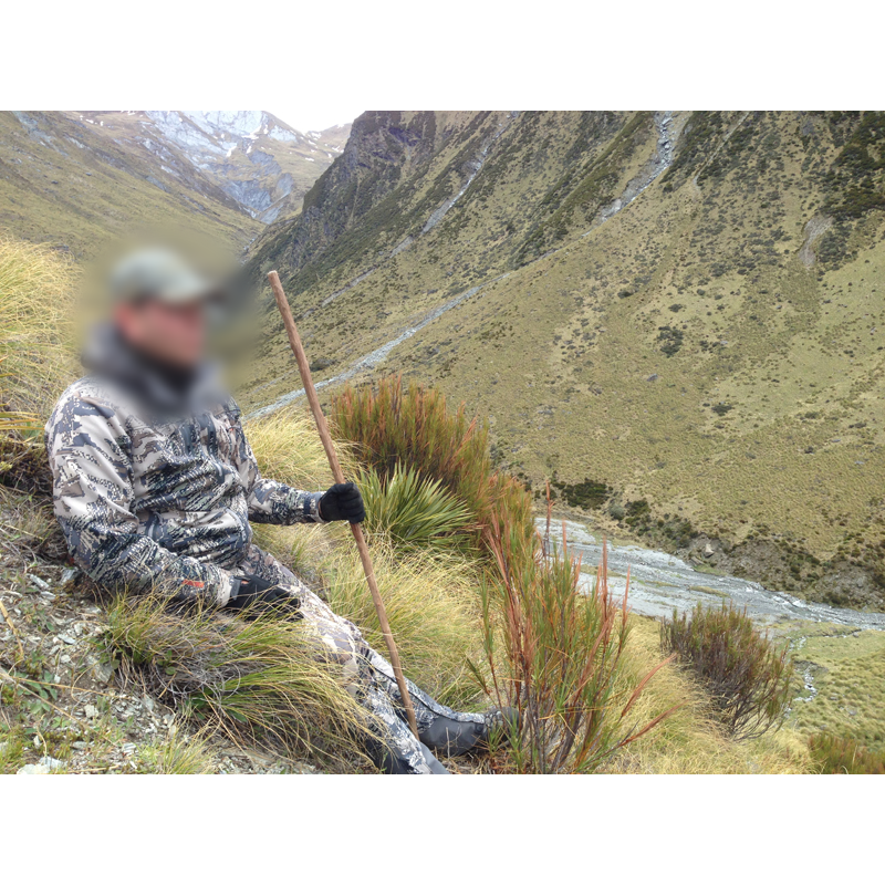 chasseur en tenue de camouflage en Nouvelle-Zélande